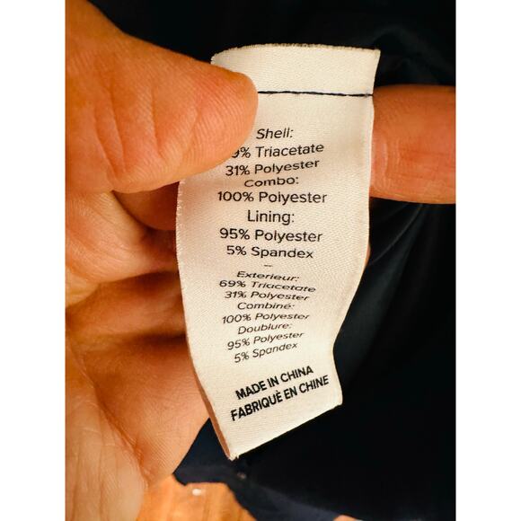 CINQ A SEPT Navy Sleeveless Crewneck Pleated Hemline Catriona Dress size 4 - Picture 11 of 13